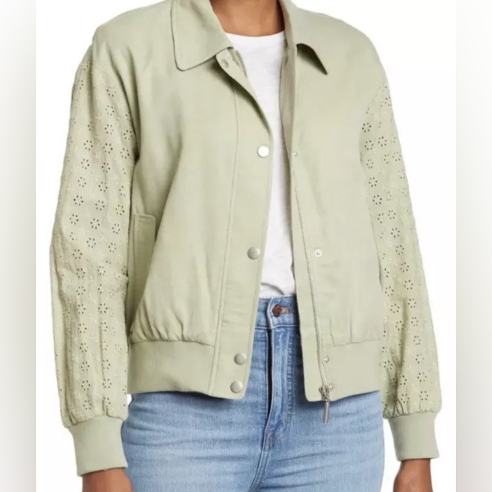 NWT Avec Les Filles‎ Size M Bomber Jacket